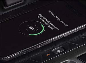 usb ports and qi-compatible wireless charging