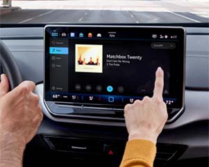 SiriusXM touchscreen interface