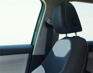 Available leather seating surfaces with ventilated front seats