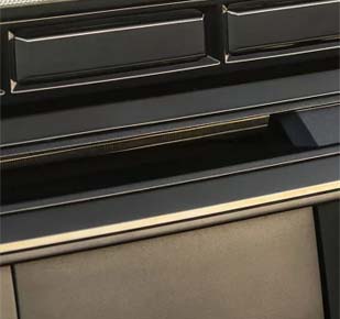 Black chrome front grille