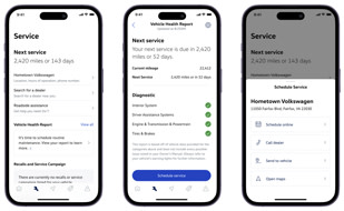 schedule service and access history