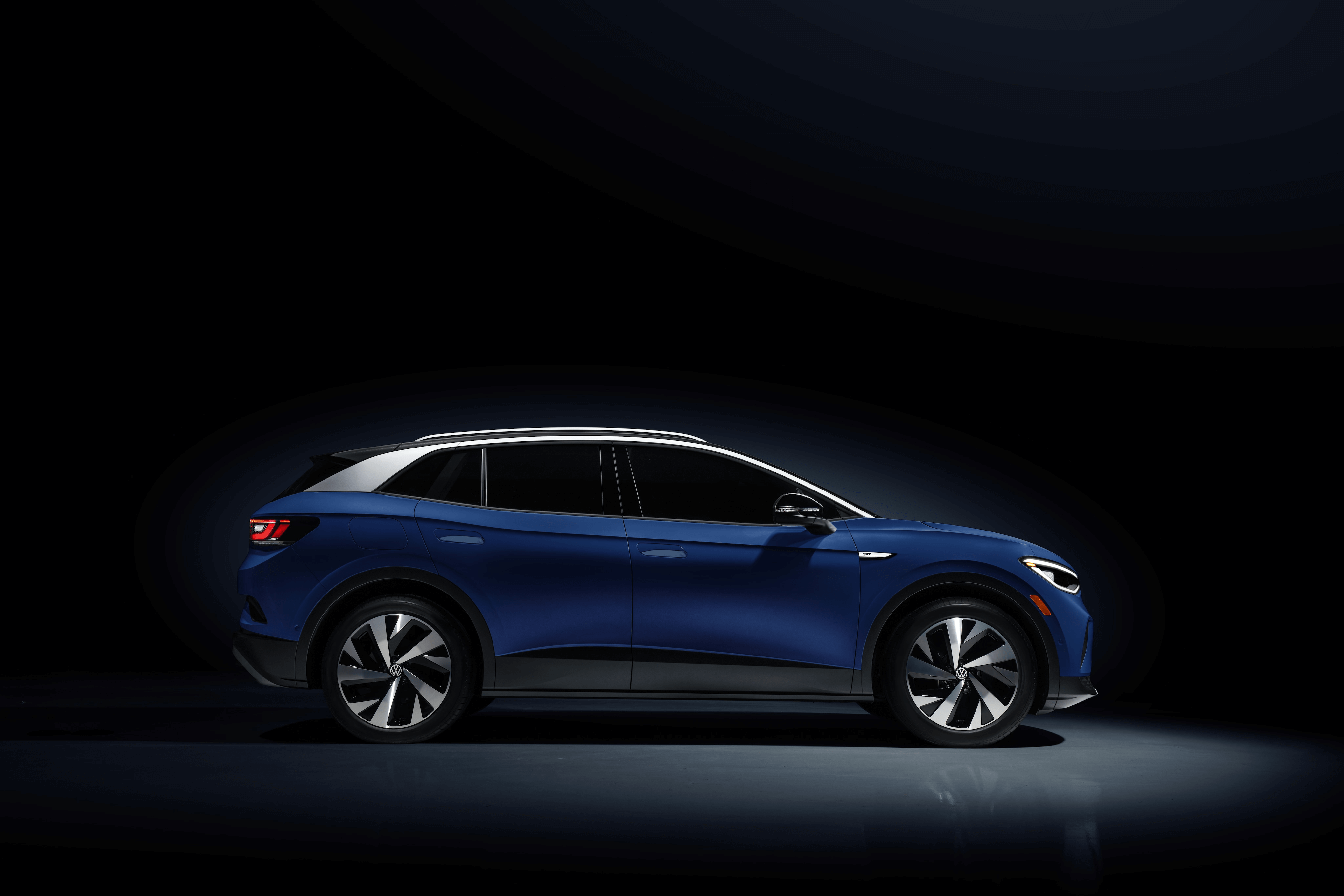 Door View Blue Volkswagen