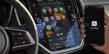 subaru starlink multimedia with standard wireless apple carplay and android auto 