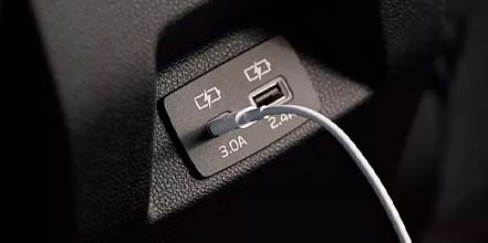 usb-c input and charging ports