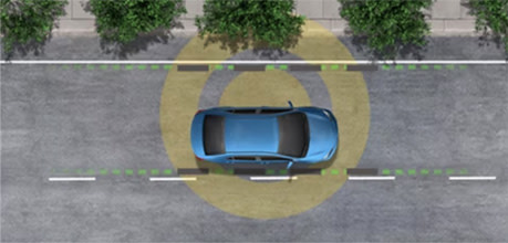 lane departure alert with steering assist