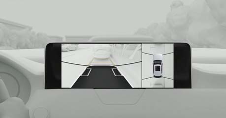 360° View Monitor with See-Through View