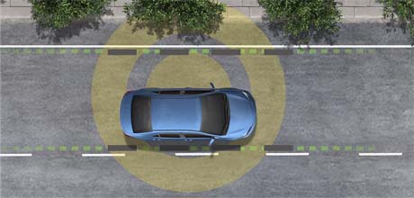 lane departure alert with steering assist
