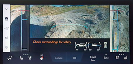 panoramic view monitor with multi-terrain monitor
