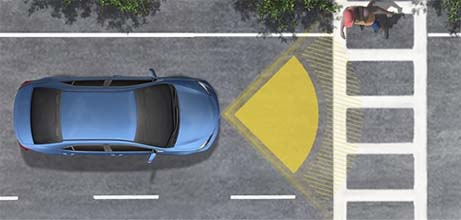 pre-collision system with pedestrian detection