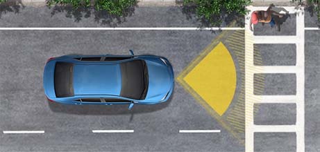 pre-collision system with pedestrian detection