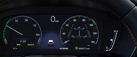 10 2-inch digital instrument cluster