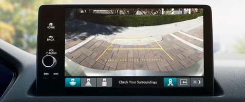 rearview camera with dynamic guidelines