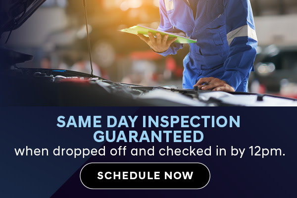 Same day inspection guaranteed