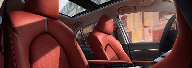 available cockpit red leather-trimmed seats