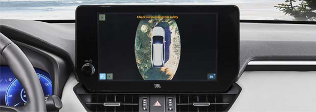 panoramic view monitor with camera perimeter scan