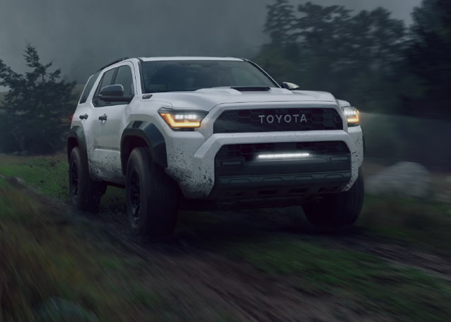 2025 Toyota 4Runner at Tri County Toyota in Royersford, PA | Front profile of a white 2025 Toyota 4Runner