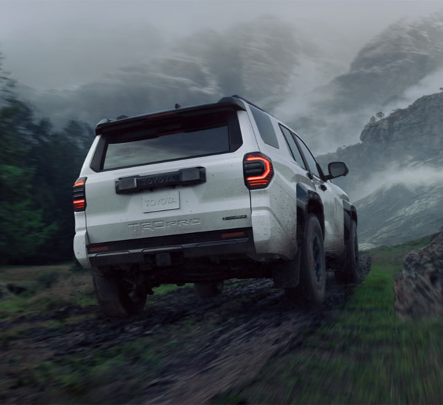 2025 Toyota 4Runner at Tri County Toyota in Royersford, PA | Rear profile of a white 2024 Toyota 4Runner