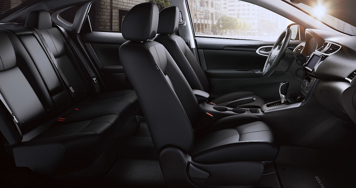 Spacious interior of the 2019 Nissan Sentra