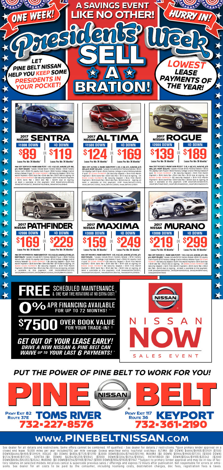 Current Ads Pine Belt Nissan of Keyport
