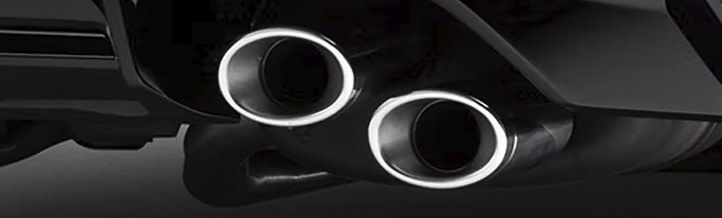 stacked quad exhaust tips