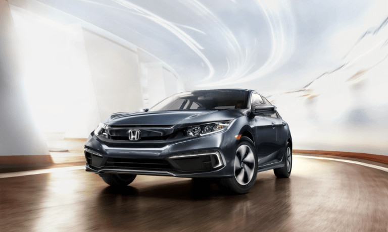 2020 Honda Civic driving under tunnel