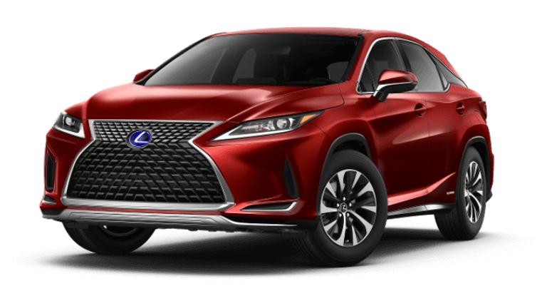 2020 Lexus RX 450h A red 2020 Lexus RX 450h