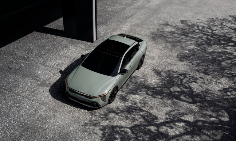 2025 Kia K4 from above with sunroof