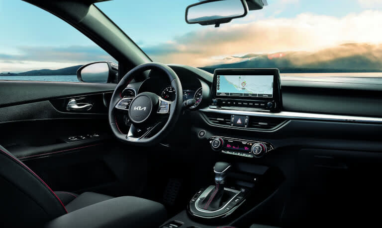 2024 Kia Forte dashboard and wheel