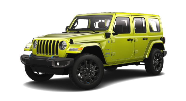 Jeep Wrangler 4xe in blue