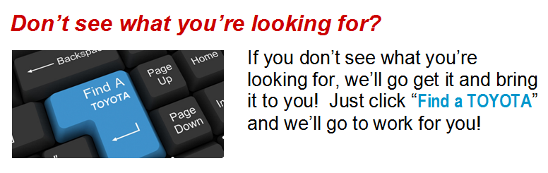 New Toyota Finder - Vehicle Locator - Puente Hills Toyota