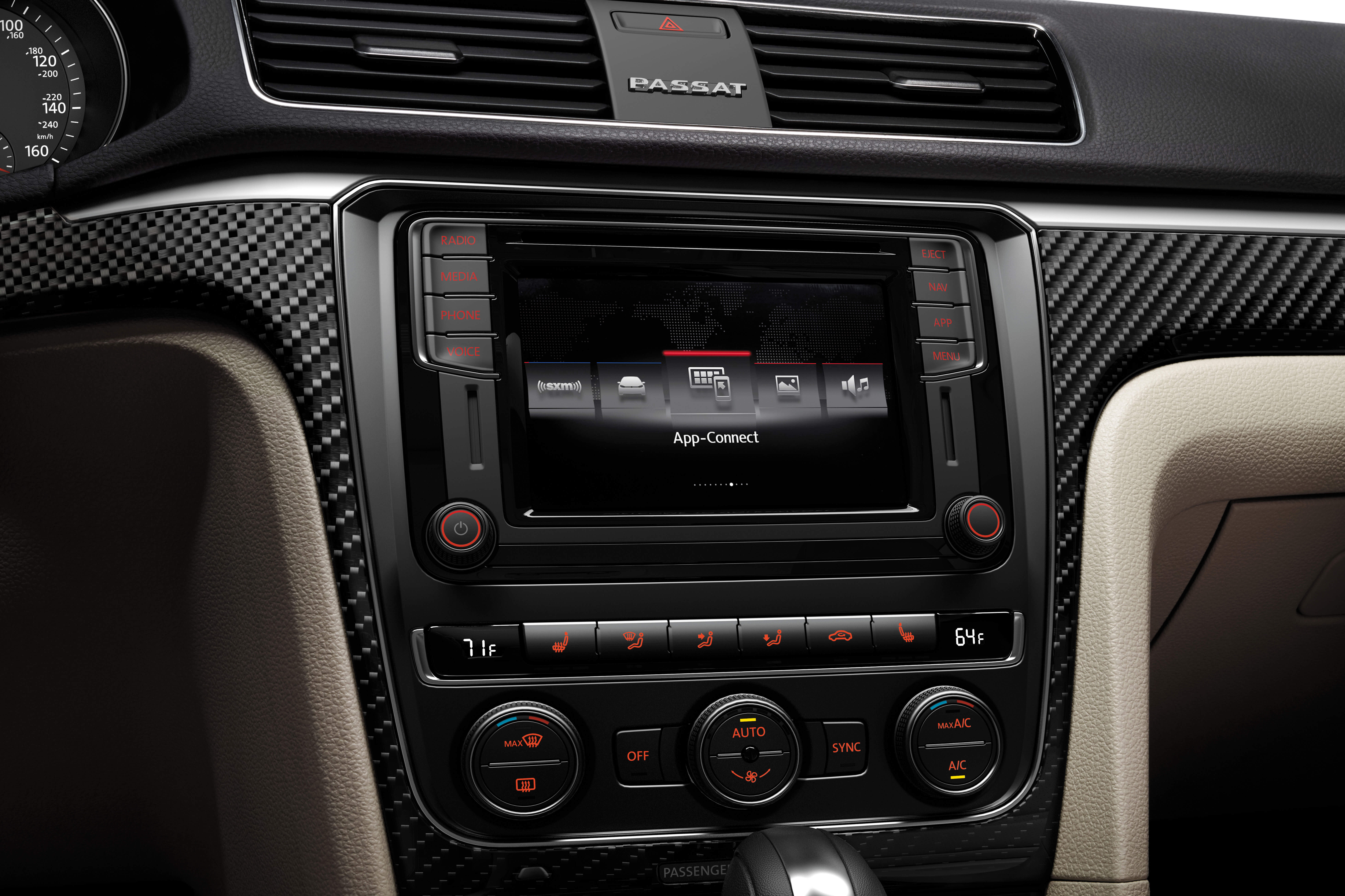 Touchscreen Display in the 2019 Passat