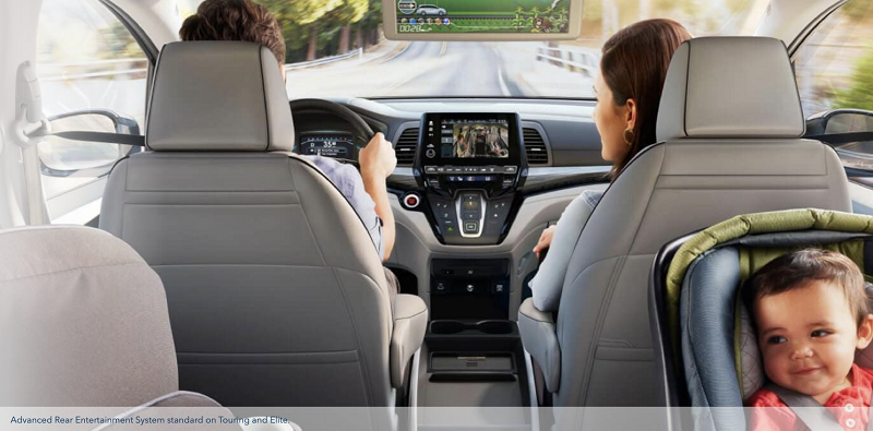 2023 Odyssey Touring Advanced Rear Entertainment System
