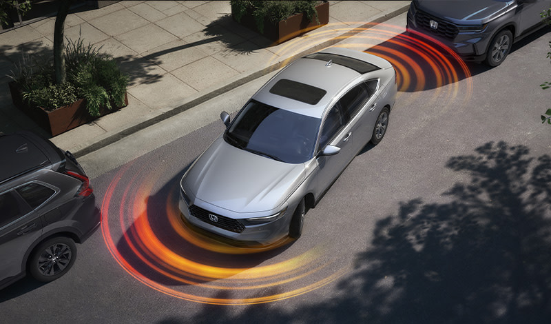 2025 Honda Accord sensor range illustrated