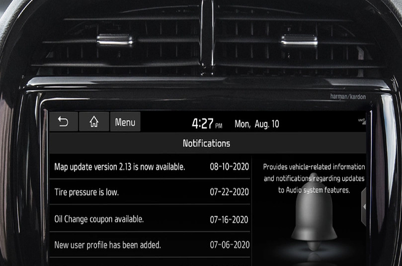 2021 Kia Soul In-Vehicle Notification Center
