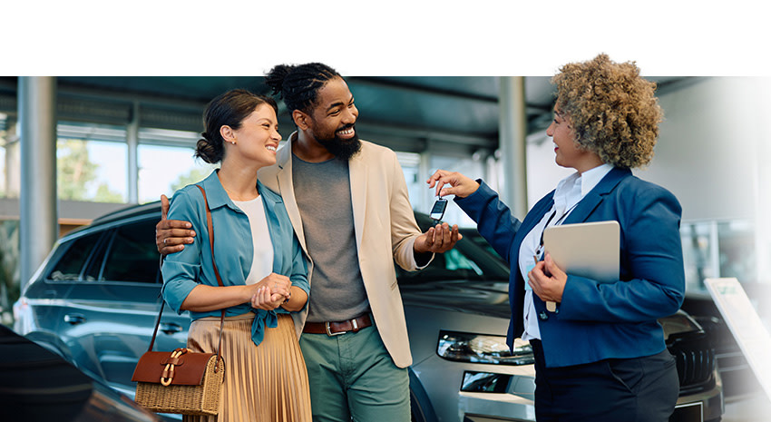 People Recieving Car Keys