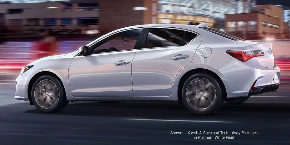 Shown: ILX with A-Spec and Technology Packages in Platinum White Pearl