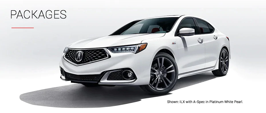 Shown: ILX with A-Spec in Platinum White Pearl.