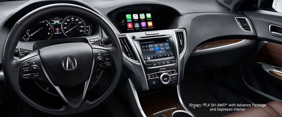 Shown: TLX with advance package and espresso interior