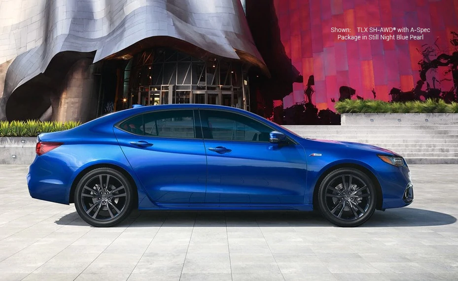 Shown: TLX with A-Spec Packages in Still Night Blue Pearl