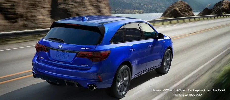 Shown: MDX with A-Spec Package in Apex Blue Pearl
