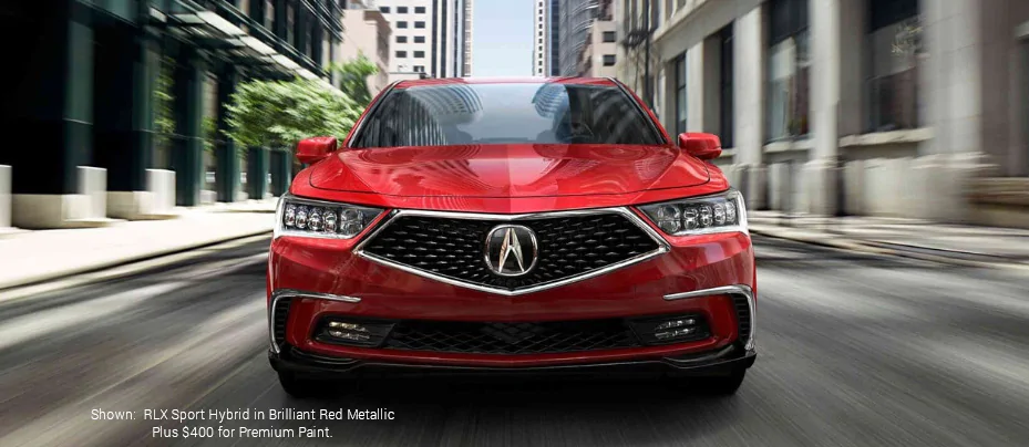 Shown:RLX Sport Hybrid in Brilliant Red Metallic