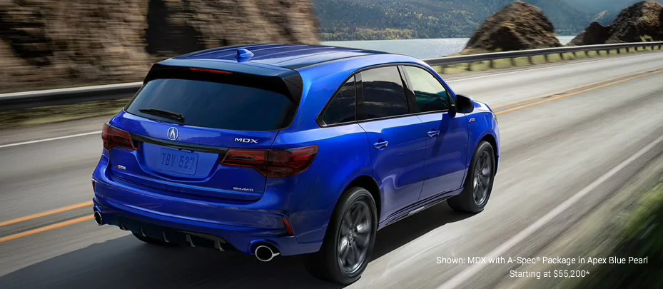 Shown: MDX with A-Spec Package in Apex Blue Pearl