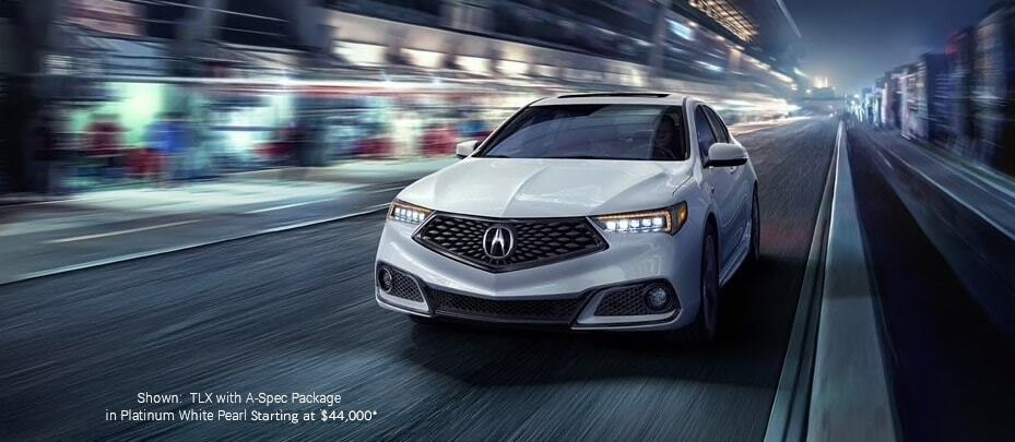 Shown: TLX with A-Spec Packages Platinum white Pearl