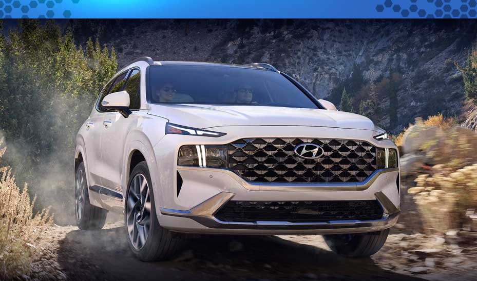 The head-turning Hyundai Santa Fe will be hybrid only (obviously)