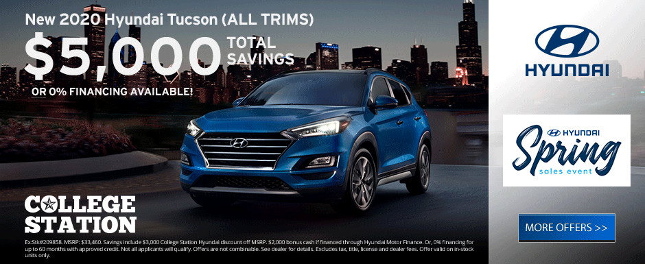 New-Vehicle Specials | College Station Hyundai | College Station, Texas