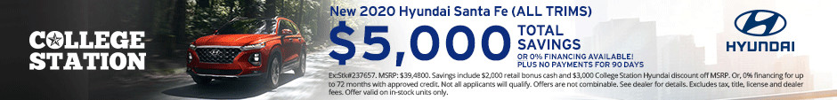 New-Vehicle Specials | College Station Hyundai | College Station, Texas